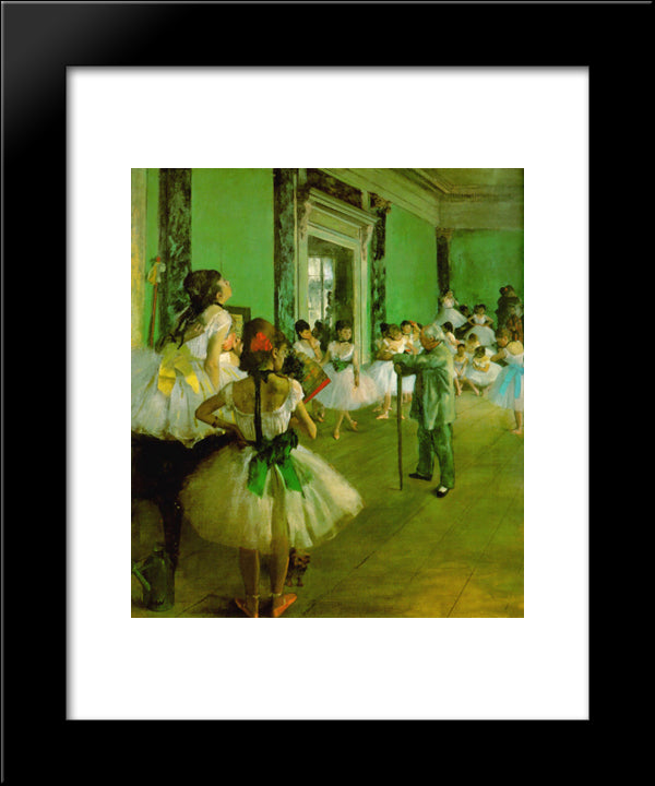 Dance Class 20x24 Black Modern Wood Framed Art Print Poster by Degas, Edgar