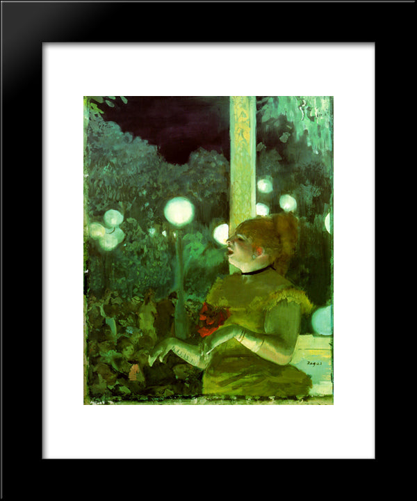 Song Of The Dog 20x24 Black Modern Wood Framed Art Print Poster by Degas, Edgar
