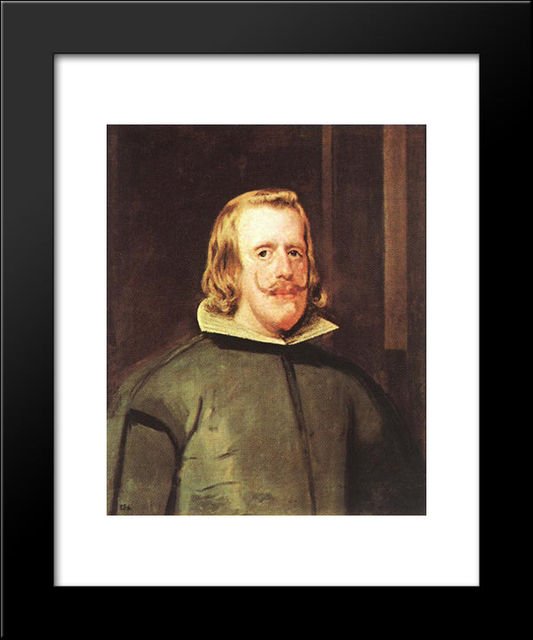 Philip Iv 20x24 Black Modern Wood Framed Art Print Poster by Velazquez, Diego