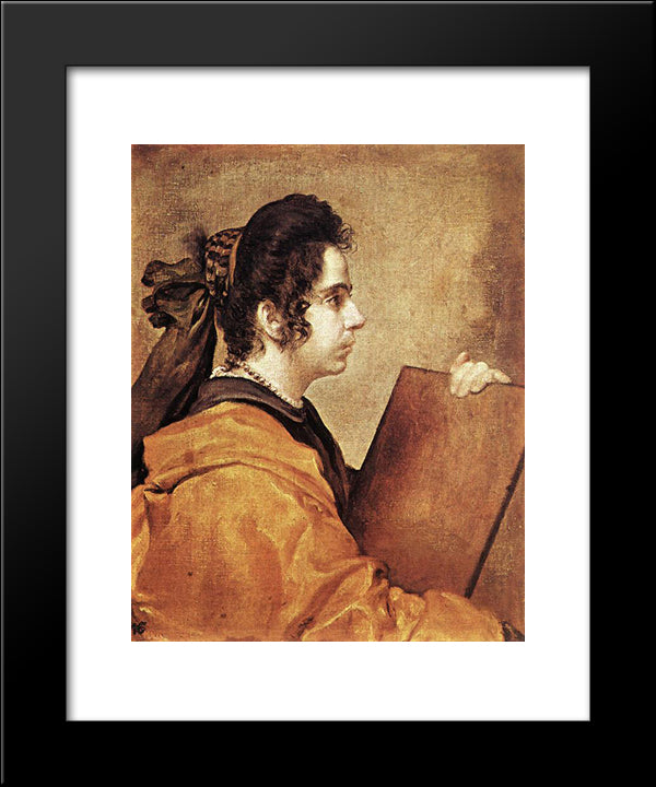Sibyl 20x24 Black Modern Wood Framed Art Print Poster by Velazquez, Diego