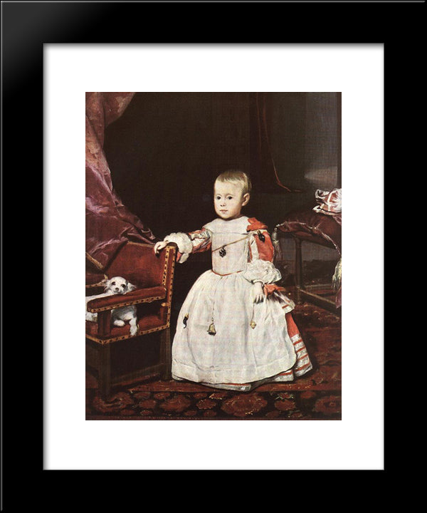 Infante Philip Prosper 20x24 Black Modern Wood Framed Art Print Poster by Velazquez, Diego