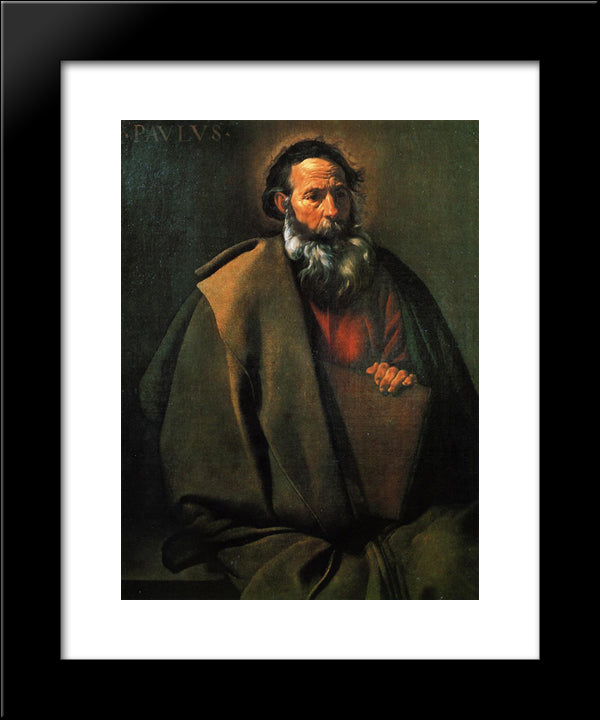 Saint Paul 20x24 Black Modern Wood Framed Art Print Poster by Velazquez, Diego