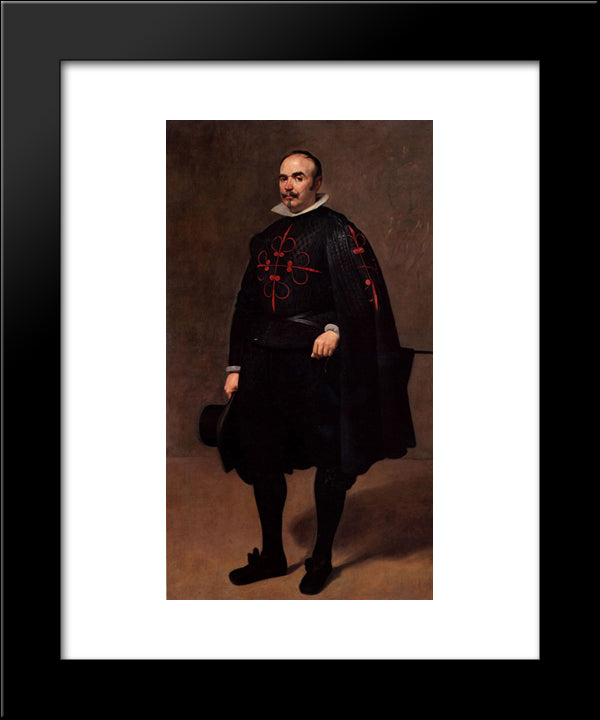 Portrait 20x24 Black Modern Wood Framed Art Print Poster by Velazquez, Diego