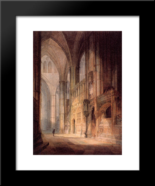 St. Erasmus In Bishop Islips Chapel, Westminster Abbey 20x24 Black Modern Wood Framed Art Print Poster by Turner, Joseph Mallord William