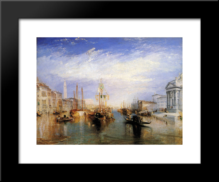 The Grand Canal, Venice 20x24 Black Modern Wood Framed Art Print Poster by Turner, Joseph Mallord William