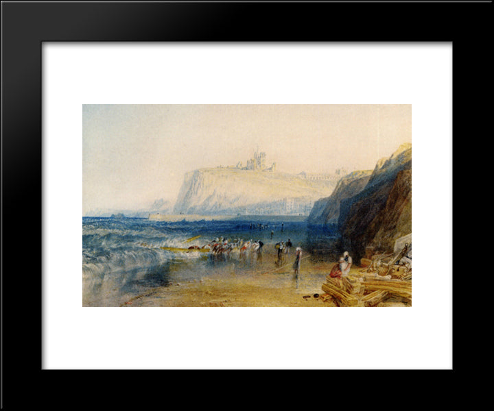 Whitby 20x24 Black Modern Wood Framed Art Print Poster by Turner, Joseph Mallord William