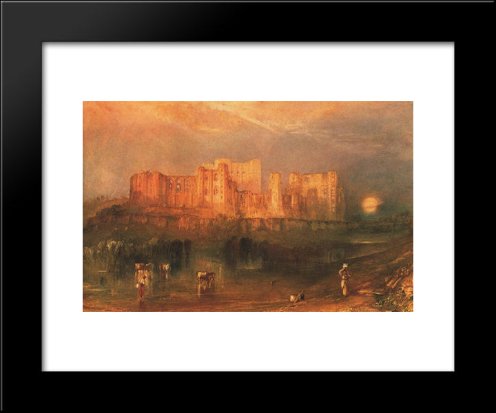 Kenilworth Castle 20x24 Black Modern Wood Framed Art Print Poster by Turner, Joseph Mallord William
