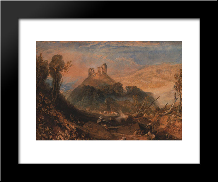 Okehampton 20x24 Black Modern Wood Framed Art Print Poster by Turner, Joseph Mallord William