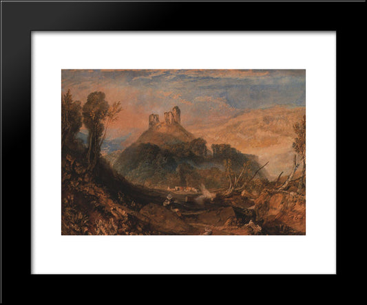 Okehampton 20x24 Black Modern Wood Framed Art Print Poster by Turner, Joseph Mallord William