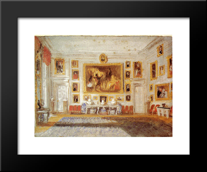 Petworth: The Drawing Room 20x24 Black Modern Wood Framed Art Print Poster by Turner, Joseph Mallord William