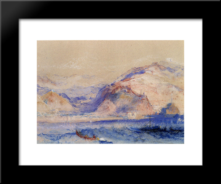 Genda 20x24 Black Modern Wood Framed Art Print Poster by Turner, Joseph Mallord William