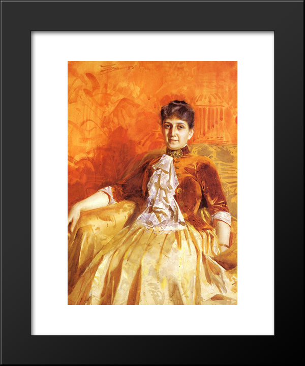 Lisen Lamm 20x24 Black Modern Wood Framed Art Print Poster by Zorn, Anders