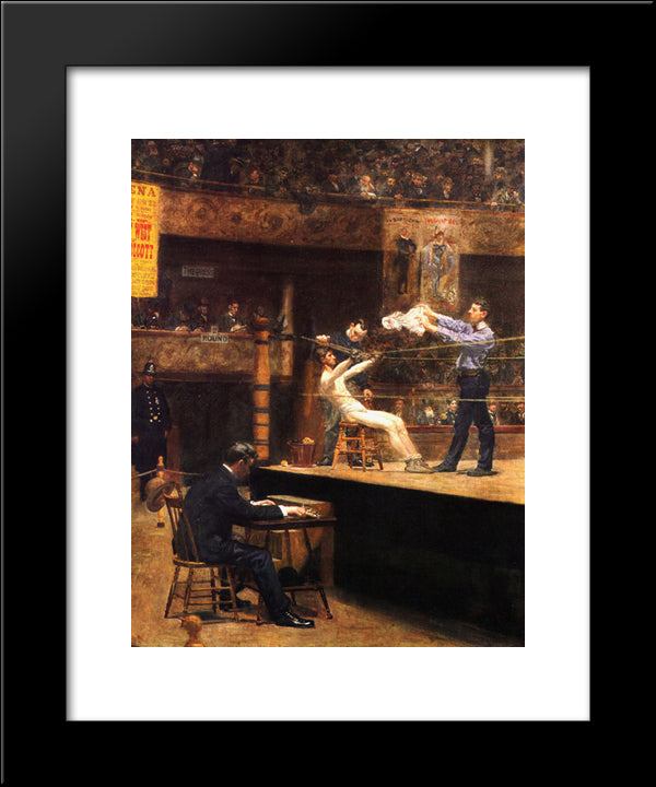 In The Mid'Time 20x24 Black Modern Wood Framed Art Print Poster by Eakins, Thomas