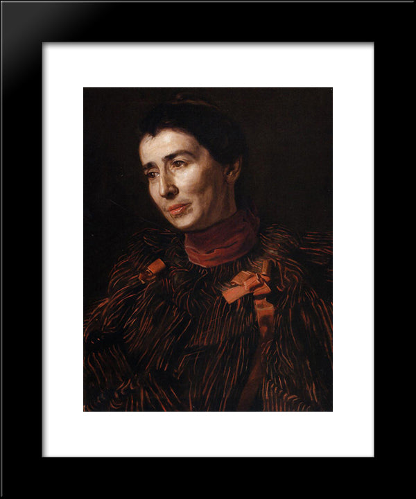 Portrait Of Mary Adeline Williams 20x24 Black Modern Wood Framed Art Print Poster by Eakins, Thomas