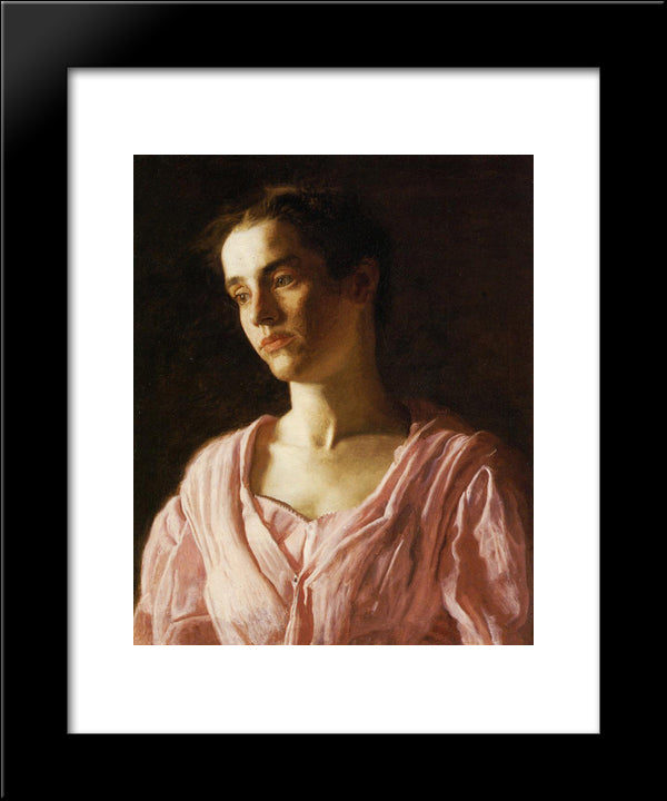Portrait Of Maud Cook 20x24 Black Modern Wood Framed Art Print Poster by Eakins, Thomas