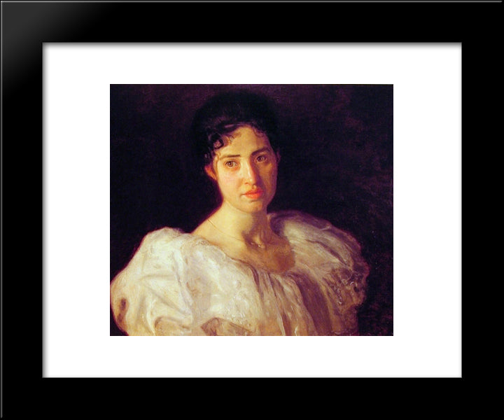 Miss Lucy Lewis 20x24 Black Modern Wood Framed Art Print Poster by Eakins, Thomas