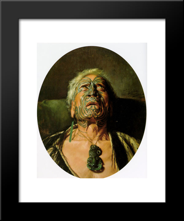 A Study 20x24 Black Modern Wood Framed Art Print Poster by Goldie, Charles