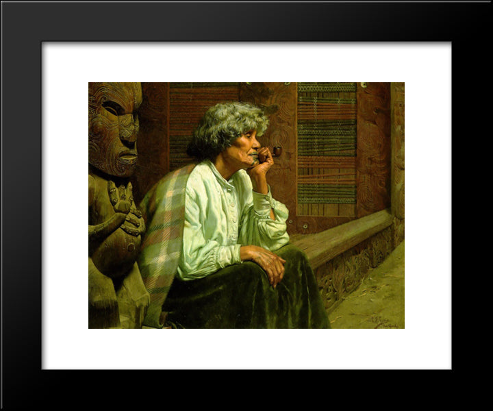 Darby And Joan 20x24 Black Modern Wood Framed Art Print Poster by Goldie, Charles