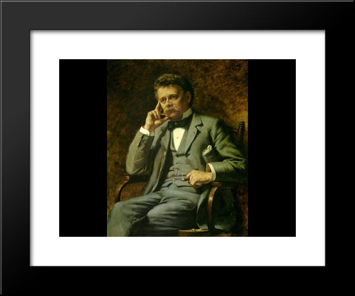 Portrait Of Claude Lorrain Kerry 20x24 Black Modern Wood Framed Art Print Poster by Goldie, Charles