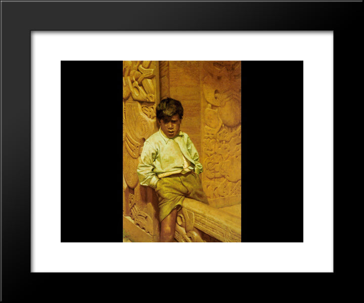 The Heir Apparent 20x24 Black Modern Wood Framed Art Print Poster by Goldie, Charles