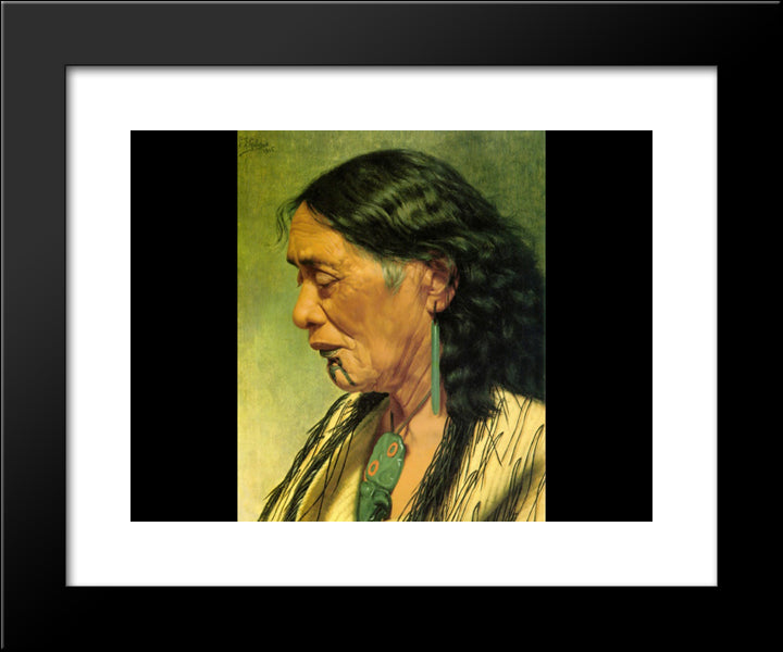 The Widow 20x24 Black Modern Wood Framed Art Print Poster by Goldie, Charles