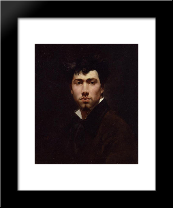 Portrait Of A Young Man 20x24 Black Modern Wood Framed Art Print Poster by Boldini, Giovanni
