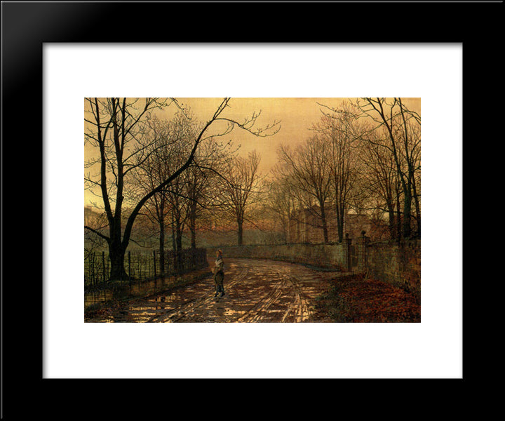 Sixty'Years Ago 20x24 Black Modern Wood Framed Art Print Poster by Grimshaw, John Atkinson