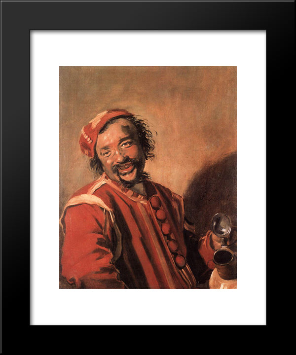 Peeckelhaering 20x24 Black Modern Wood Framed Art Print Poster by Hals, Frans