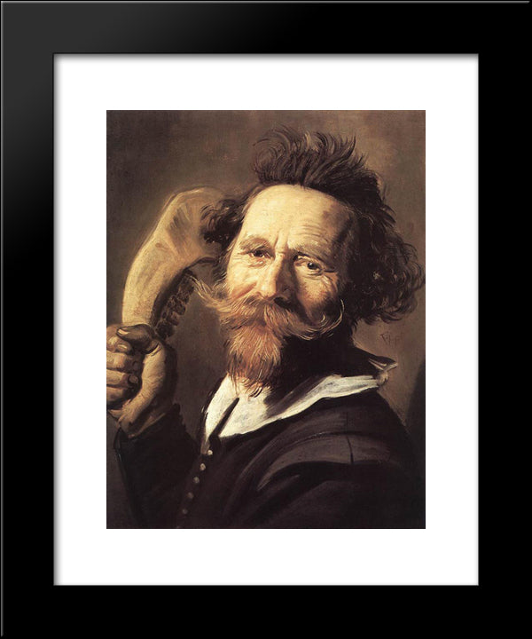 Verdonck 20x24 Black Modern Wood Framed Art Print Poster by Hals, Frans