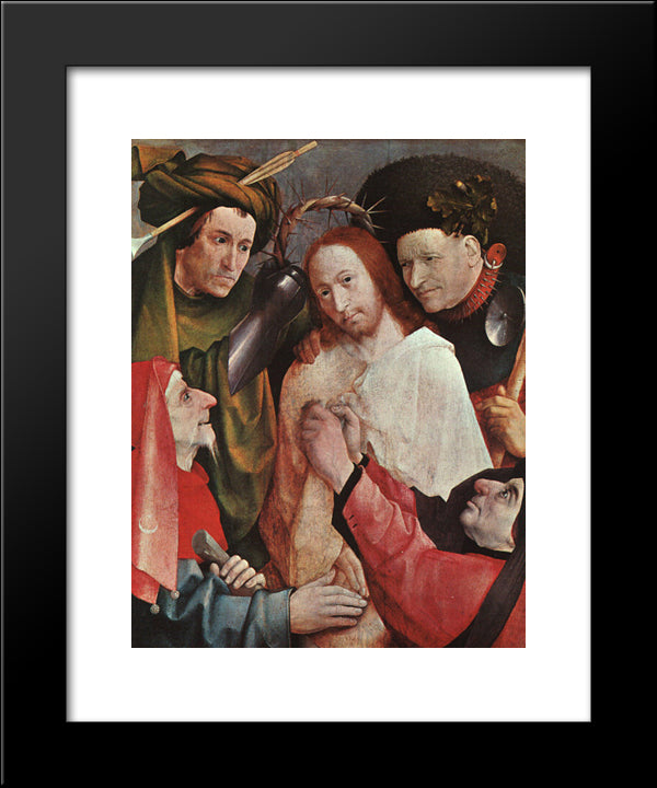 Christ Mocked 20x24 Black Modern Wood Framed Art Print Poster by Bosch, Hieronymus