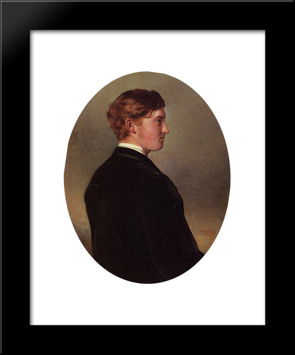 William Douglas Hamilton, 12Th Duke Of Hamilton 20x24 Black Modern Wood Framed Art Print Poster by Winterhalter, Franz Xaver