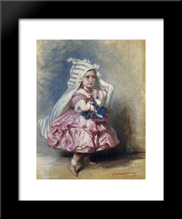 Princess Beatrice 20x24 Black Modern Wood Framed Art Print Poster by Winterhalter, Franz Xaver