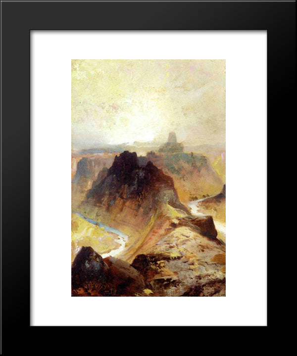 Grand Canyon, Utah 20x24 Black Modern Wood Framed Art Print Poster by Moran, Thomas