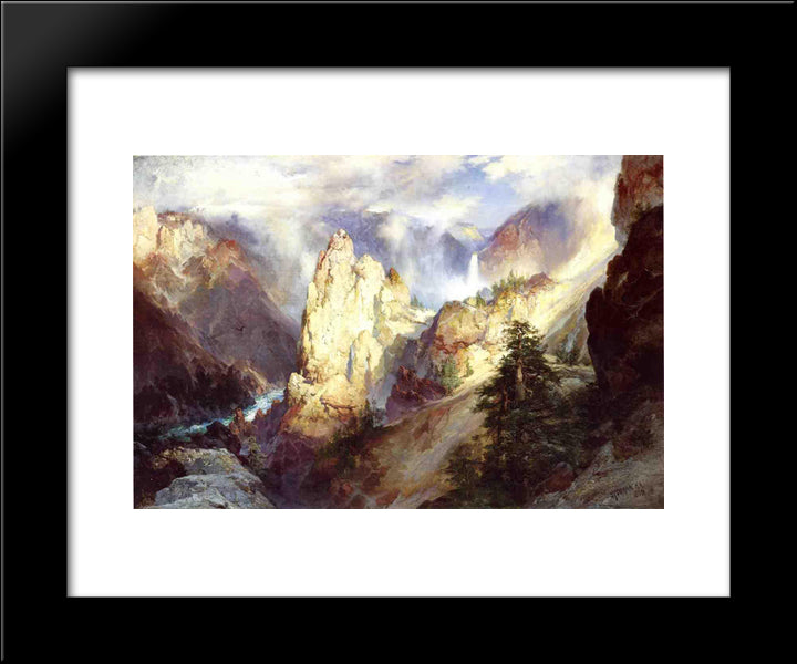 Landscape 20x24 Black Modern Wood Framed Art Print Poster by Moran, Thomas