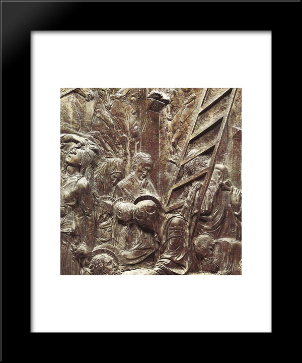 Deposition 20x24 Black Modern Wood Framed Art Print Poster by Donatello