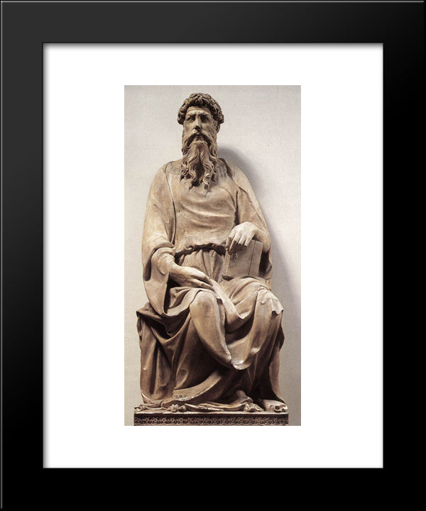 St John The Evangelist 20x24 Black Modern Wood Framed Art Print Poster by Donatello