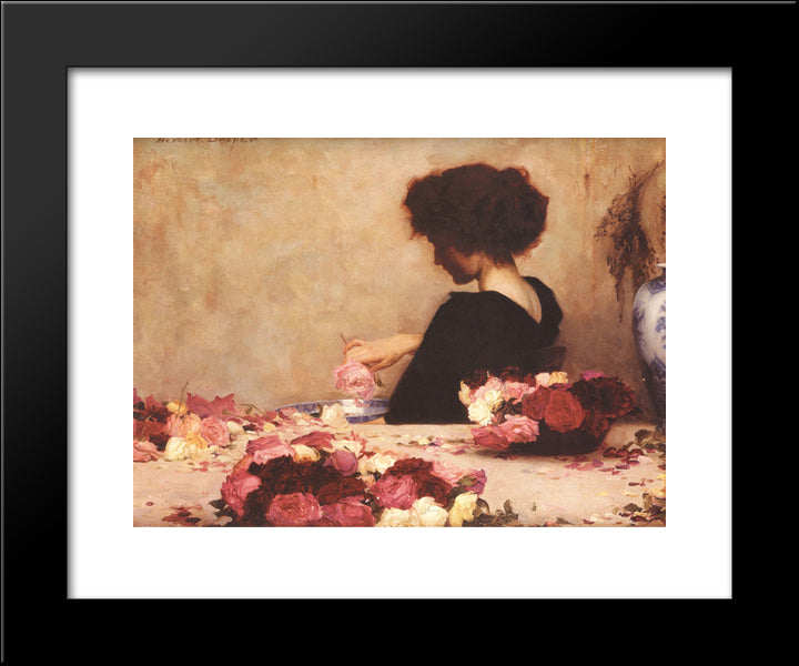 Pot Pourri 20x24 Black Modern Wood Framed Art Print Poster by Draper, Herbert James Draper