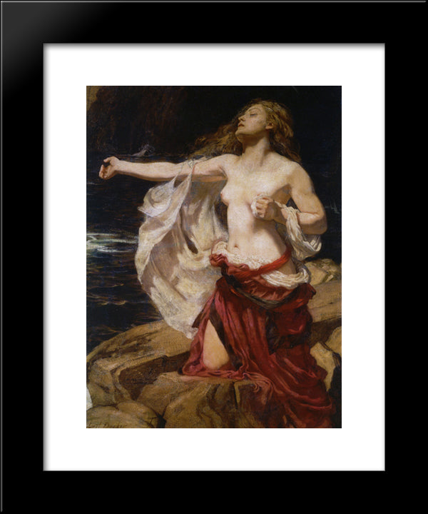 Ariadne 20x24 Black Modern Wood Framed Art Print Poster by Draper, Herbert James Draper