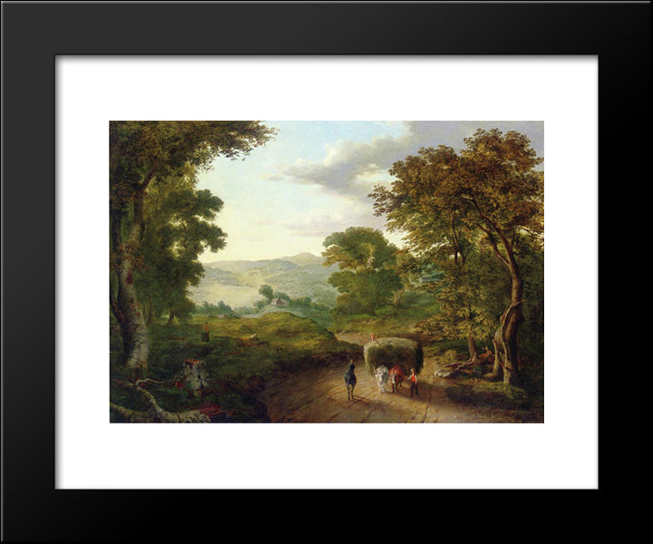 Berkshire Hills 20x24 Black Modern Wood Framed Art Print Poster by Inness, George