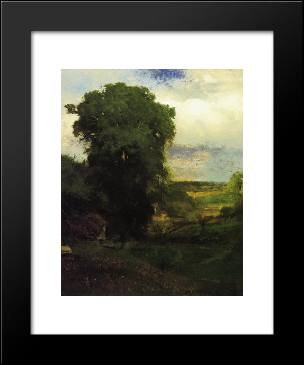 Midsummer 20x24 Black Modern Wood Framed Art Print Poster by Inness, George