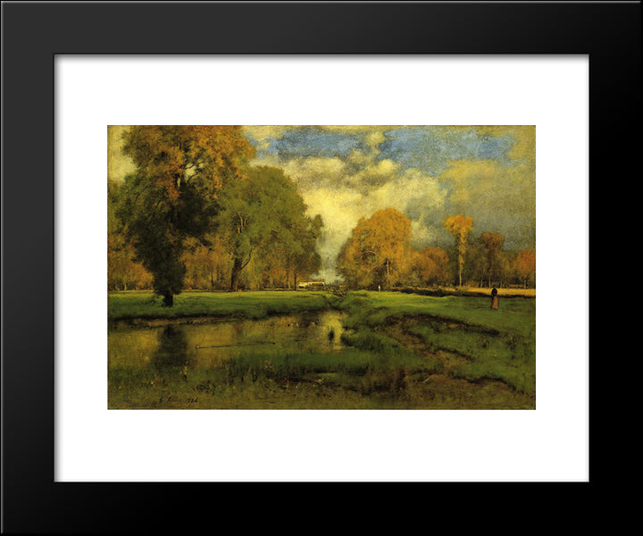 October 20x24 Black Modern Wood Framed Art Print Poster by Inness, George