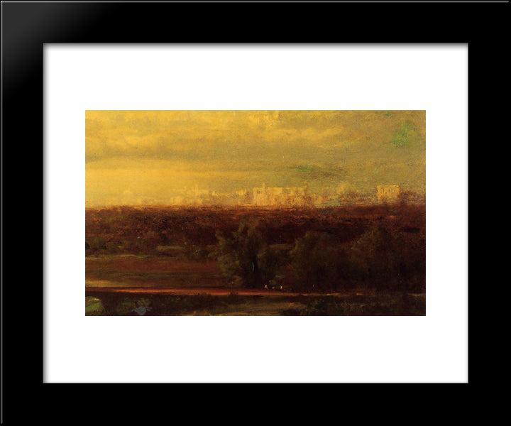 Visionary Landscape 20x24 Black Modern Wood Framed Art Print Poster by Inness, George