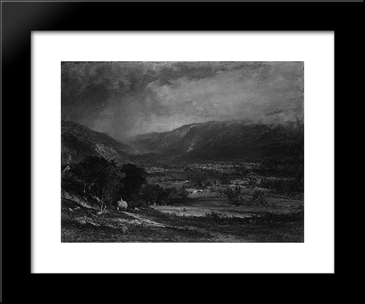 The Delaware Valley 20x24 Black Modern Wood Framed Art Print Poster by Inness, George