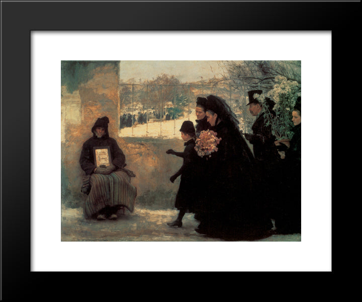 La Toussaint 20x24 Black Modern Wood Framed Art Print Poster by Friant, Emile