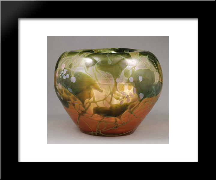 Vase 20x24 Black Modern Wood Framed Art Print Poster by Tiffany, Louis Comfort