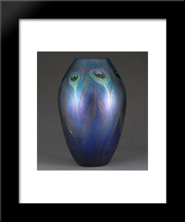 Vase 20x24 Black Modern Wood Framed Art Print Poster by Tiffany, Louis Comfort