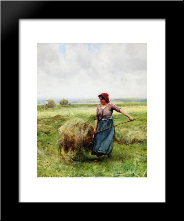 The Haymaker 20x24 Black Modern Wood Framed Art Print Poster by Dupre, Julien