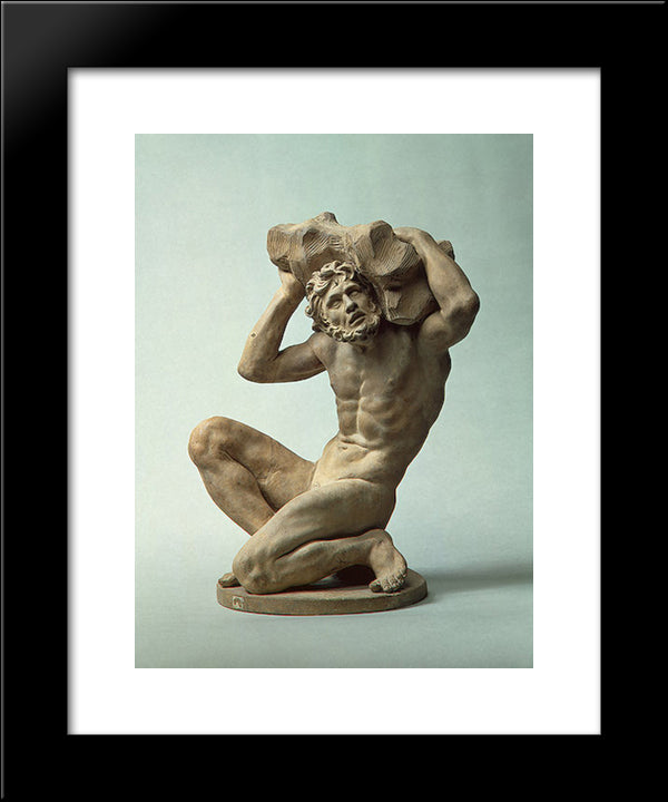 Titan 20x24 Black Modern Wood Framed Art Print Poster by Algardi, Alessandro