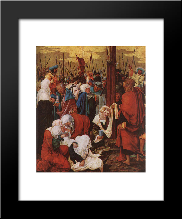 Christ On The Cross (Detail) 20x24 Black Modern Wood Framed Art Print Poster by van Alsloot, Denys