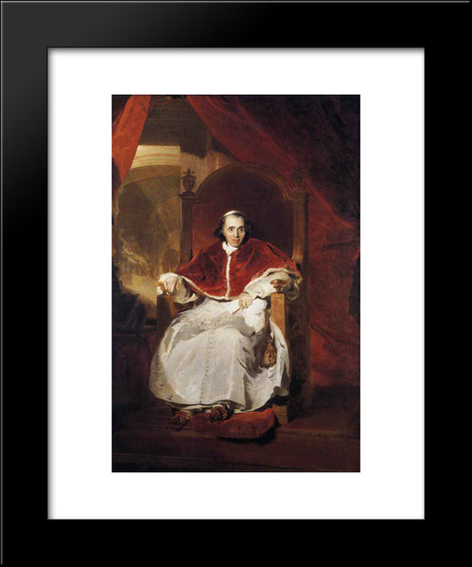 Pope Pius Vii 20x24 Black Modern Wood Framed Art Print Poster by Lawrence, Sir Thomas